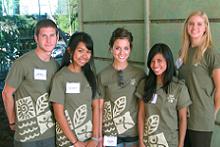 CTAHR T-shirts modeled by CTAHR student workers